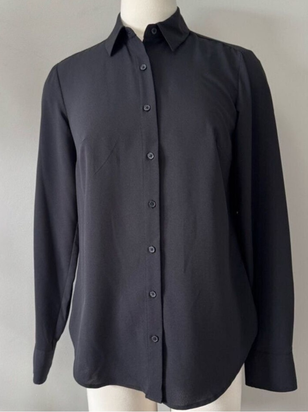 a new day Black button down Shirt XS NWT